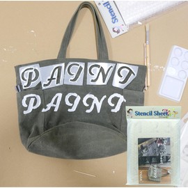 YNAK Stencils for Painting Alphabet Numbers Template Stencil Plate Mold Message Journal Card DIY (26cmx18cm 20 pcs Type-B)