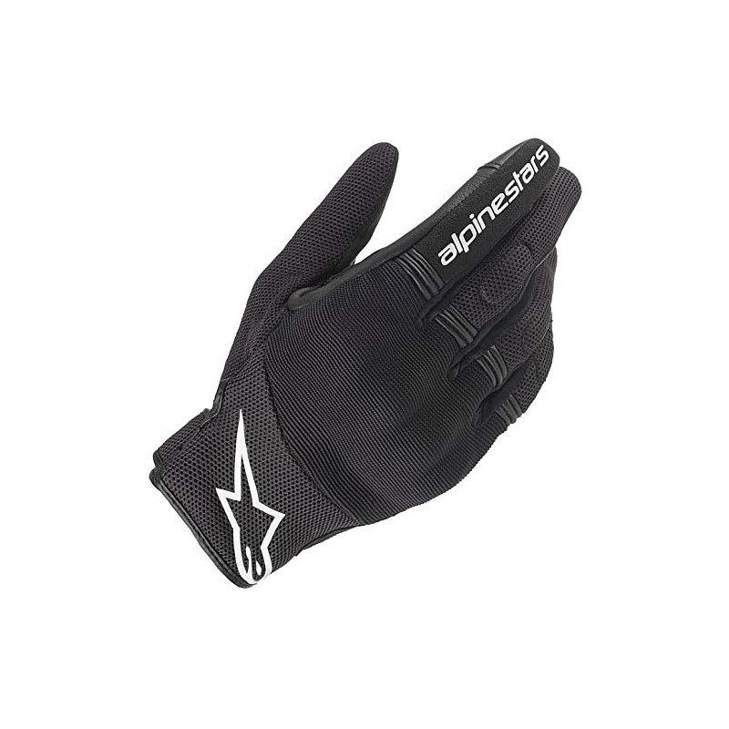 Alpinestars Motorcycle Gloves Black/White (Size: M) COPPER Gloves (356 8420)