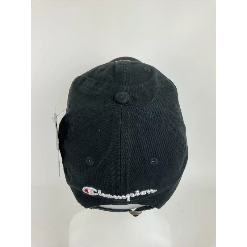 Champion hat cap "C" Logo Embroidered Black Adjustable One Size