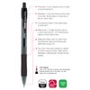 BAZIC Oil Gel Ink Retractable Pen Optima Black Color, 0.7