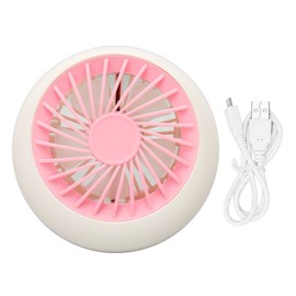 USB Desk Fan Multifunction 3 Speeds Quiet Strong Airflow Small Table Fan for Bedroom Home Office Desktop Travel Pink