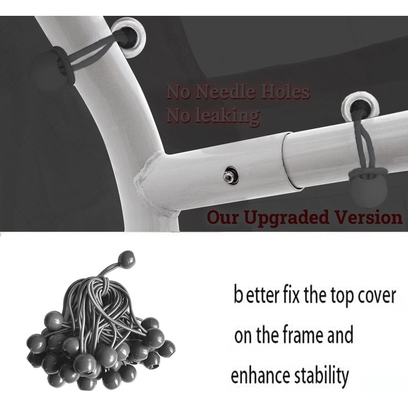 Rutile 10 x 20 FT Carport Replacement Cover, Heavy Duty