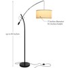 Brightech Grayson - Modern Arc Floor Lamp for Living Room
