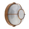 RTNLIT 7inch Sauna Light, Nautical Bulkhead Light Fixture, Antique Copper
