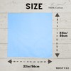 MDSTYLE 100% Cotton Solid Color Bandana for Men & Women