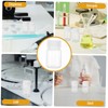 VILLFUL 10pcs Transparent Plastic Reagent Bottles with Leakproof Screw Caps