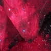 uxcell Full/Queen Size Galaxies Red Comforter Sets - 3D Outer