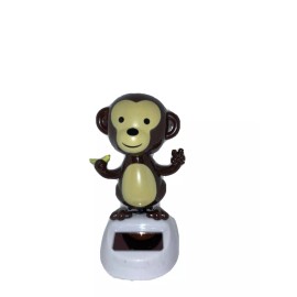 Solar Dancing Animal Home Birthday Monkey Banana Toy Solar Powered Car Ornament Gift
