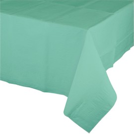 Creative Converting 12-Count Celebrations Plastic Table Covers Fresh Mint Green