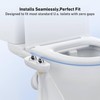 GAOMON Bidet Toilet Seat Attachment - Self-Cleaning, Dual Nozzle, Non-Electric