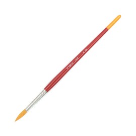 artgear Acrylic Painting Brush, Watercolor Brush (Red) (rR, Round Brush, No. 8)