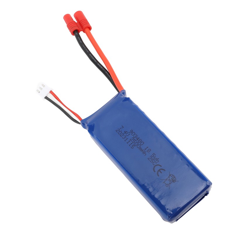 RC Drone Lipo Battery 7.4V 2500mAh Overcharge Prevent Short Circuit