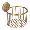 Hollow Out Toilet Paper Holder Antique Rust Proof Wall Mounted