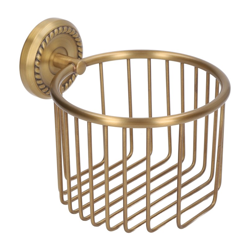 Hollow Out Toilet Paper Holder Antique Rust Proof Wall Mounted