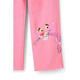 Desigual Girls' Denim Pink Panther Jeans, red