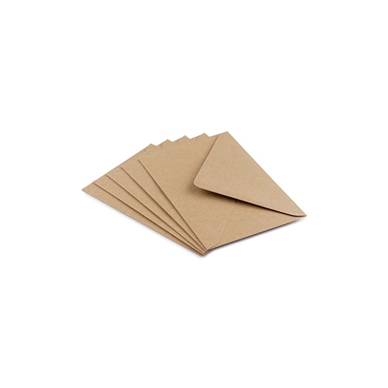 DJP C6 Kraft Fleck Envelopes Natural Brown 114mm x 162mm