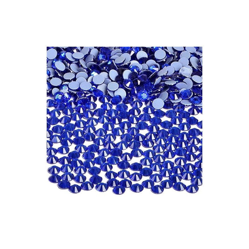 Bymitel Hotfix Crystal Rhinestones Round Gems Iron on DIY Jewelry