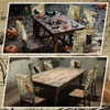 Moukeren 6 Pcs Halloween Chair Cover Set Gothic Halloween Decor