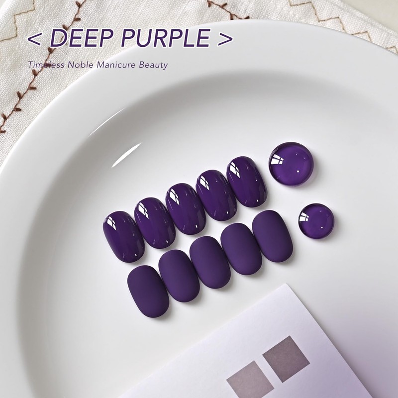Purple Gel Nail Polish, 16ml, 4596 Deep Purple