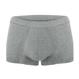 AIRCUTE Washable Absorbent Urinary Incontinence Underwear for Men, Soft Leak Proof Boxer Briefs for Bladder Leakage 60ML (4X-Large, Gray)