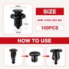 100PCS Fender Bumper Clips 91503-SZ3-003 10mm Fit for Honda and