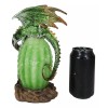 Greenman Vines Armored Dragon Guarding Color LED Lantern Acrylic Egg