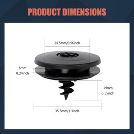 5PCS Car Mat Clips, Floor Mat Clip, Anti-Slip Waterproof Durable Plastic Vehicle Carpet Clamps, Auto Foot Floor Mat Retaining Clips Replacement for OEM #3D0-864-851-B41, 3D0-061-795-B41