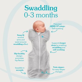 Love to Dream Swaddle UP, Baby Sleep Sack, Self-Soothing Swaddles for Newborns, Get Longer Sleep, Snug Fit Helps Calm Startle Reflex, Suitable for All Seasons, 1.5 TOG, 8-13 lbs, Dare Devil Bunny