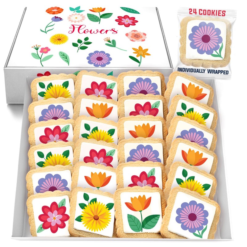 Flower Cookies Summer Sunflower Daisy 24 Pack Party Favors Individually