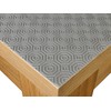Karina Home Grey Table Protector Heat Resistant Wipe Clean 140cm