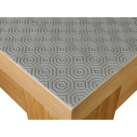 Karina Home Grey Table Protector Heat Resistant Wipe Clean 140cm x 90cm Rectangle