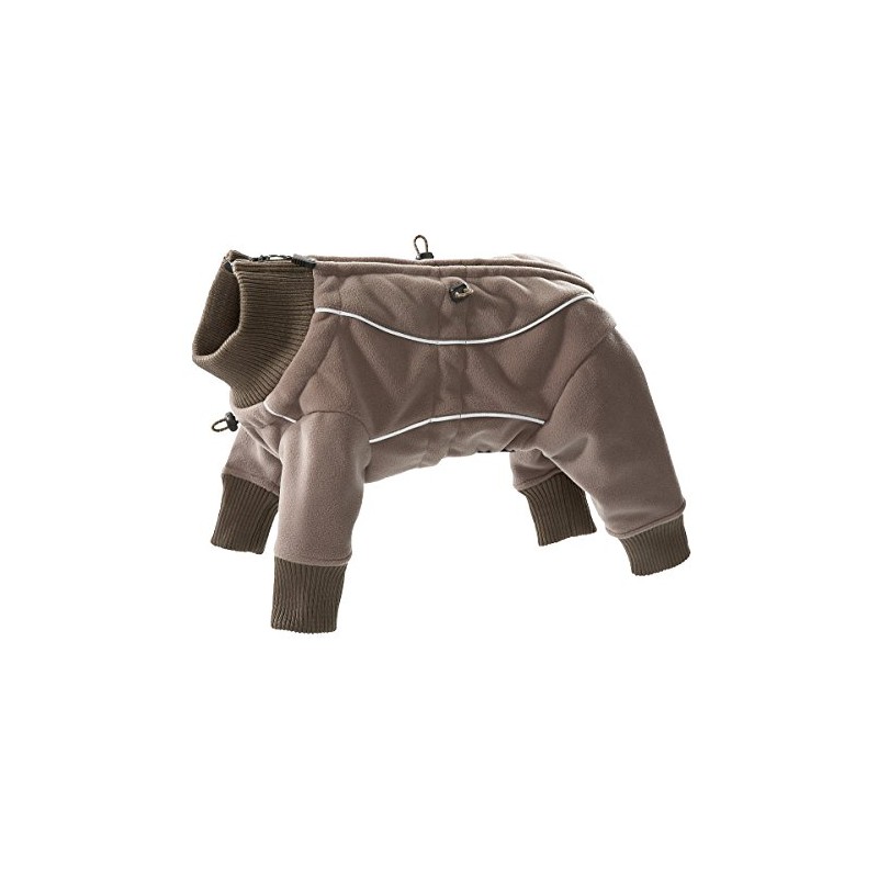 Hurtta Waterproof Fleece Overall for Dogs - Brown, X-Small, Modern
