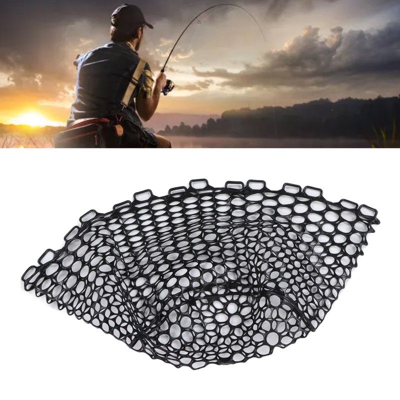 Fly Fishing Replacement Net Deepened Fishing Rubber Net Fishing Landing