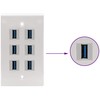 AAOTOKK Right Angle USB 3.0 Keystone Coupler 90 Degree USB