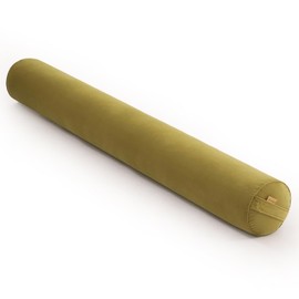 Ailuteie Long Round Body Pillow for Adults – Bolster Pillow for Bed, Cervical Roll Pillow, Firm Support for Sleeping,47 x 7.87 Inches,Golden Yellow