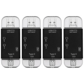 Be In Your Mind 4Pcs 6 in 1 USB Type-C SD Micro SD OTG Card Reader for Computer/PC/Laptop SD/TF Card