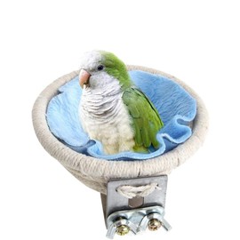 MEISO Cotton Rope Breeding Nest Bird Bed Budgie Parakeet Cockatiel Canary Finch Rose Head Small Parrot Nesting Box