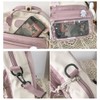 Cute Backpack with Accessories Dual Purpose Backpack Shoulder Bag Large