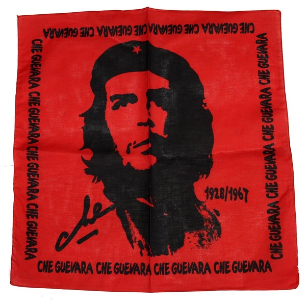 Zac's Alter Ego Che Guevara on Red Bandana, Neckerchief 100%