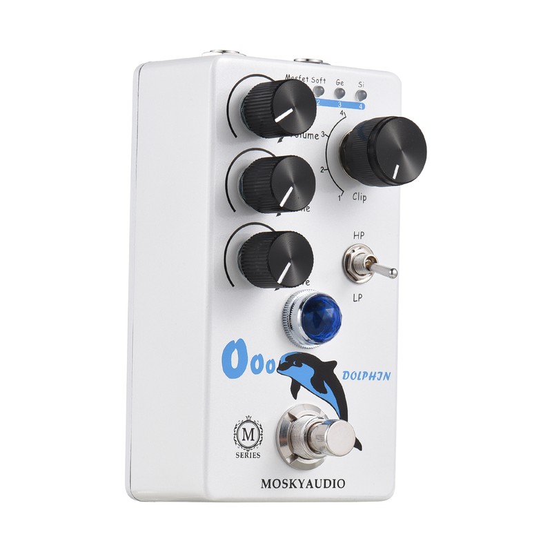 MOSKYAudio Distortion/Overdrive Guitar Effect Pedal 4 Mode Switch Volume/Tone/Drive Controls