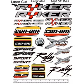 Rally Can Am Ryker Rally Sport Team Decal kit Graphics Vintage Vinyl Sticker OEM