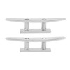 2PCs Boat Cleat Open Base 5in Universal Fit for Watercraft