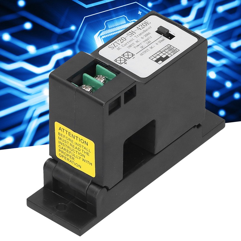 AC Current Converter Transmitter Transducer Industrial Supplies 0‑200A SZT20‑SH‑420E