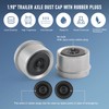 JDMSPEED 2pcs 1.98'' Trailer Axle Dust Cap Cup Grease Cover