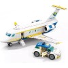General Jim's Toys White Business Airplane Two Vehicle Building Blocks