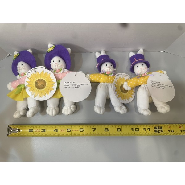 Decor NWT Overly-Raker Bunny Collection Set Of Four (2 of