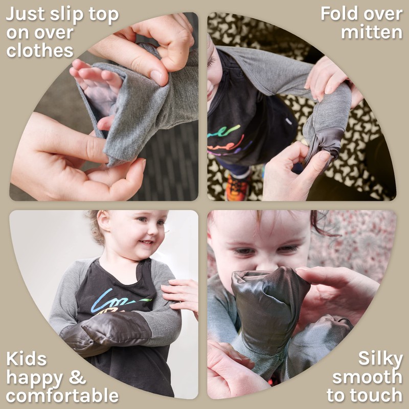Bamboo Bubby | Eczema Mitten Scratch Sleeve | Baby Mittens
