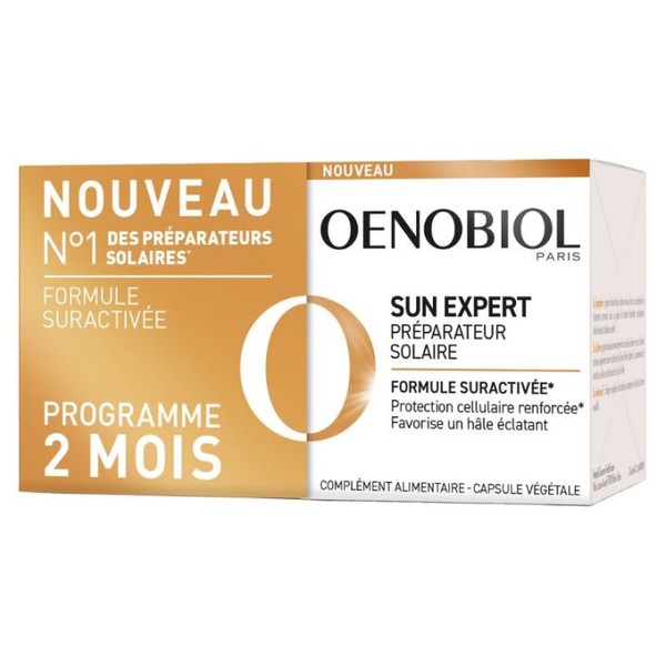 Oenobiol Sun Expert Préparateur Solaire Peau Normale Capsules , box of 30 x2