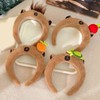 SANGXIU Teens Cartoon Capybara Shape Headband Adult Plush Headpiece for