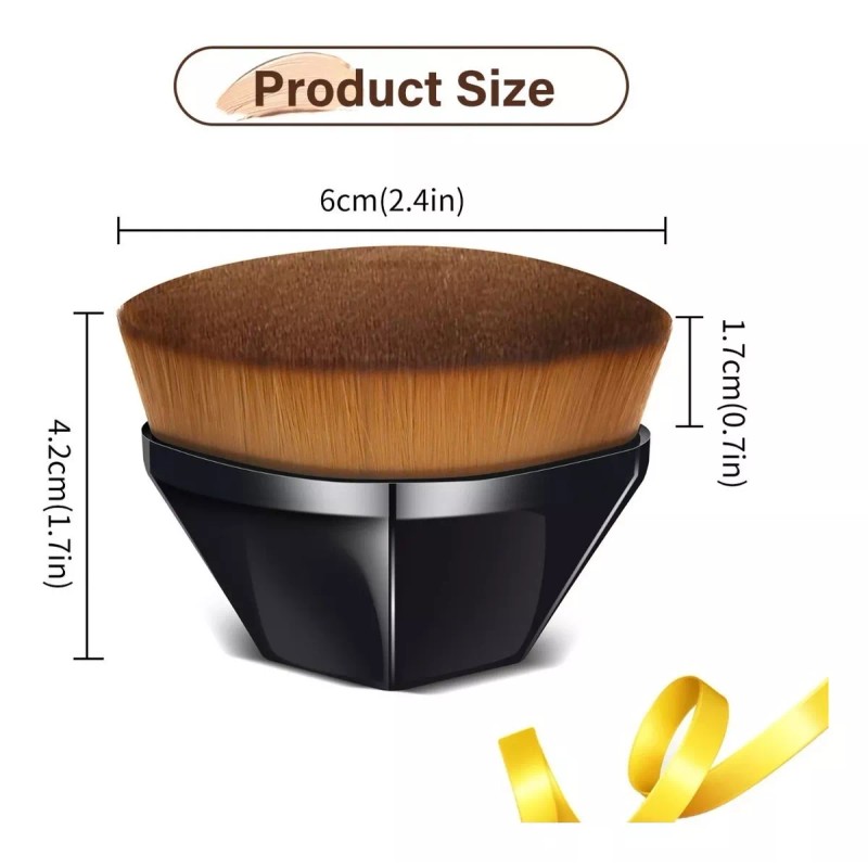 Unic Brocha Para Maquillaje De Base, Brocha Plana Facial Kabuki